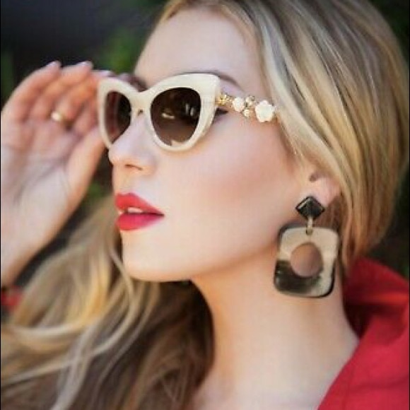 Dolce & Gabbana Rose Cat Eye Sunglasses - Picture 2 of 8